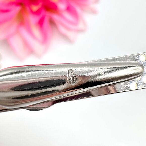 Vintage Swank Gray Tiger’s Eye Cufflink Tie Bar Set Silver Tone Dapper Formal - Picture 10 of 16